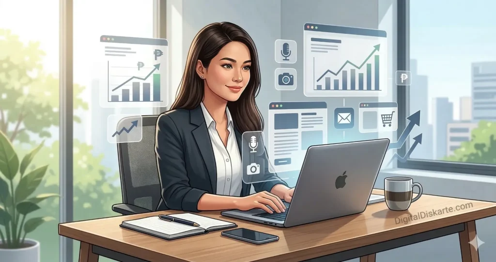 Content creation and digital marketing as online income skills for Filipinos building audience and growth online