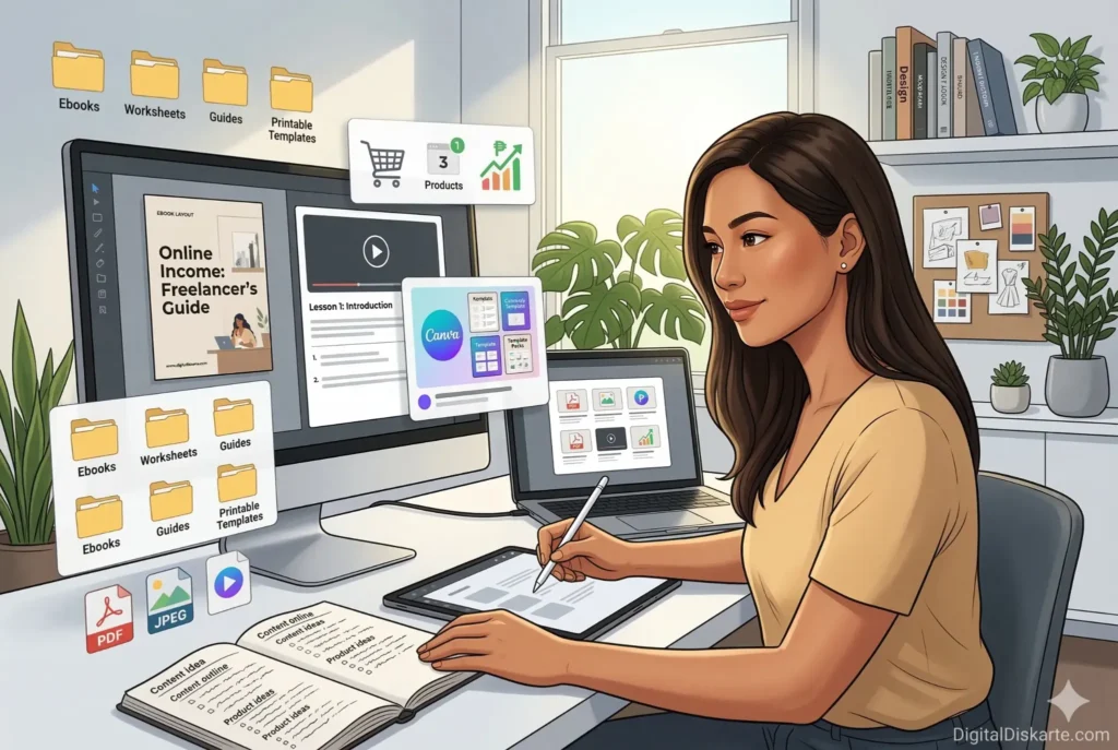 Illustration for the freelancing section of the online income Philippines grand pillar article.