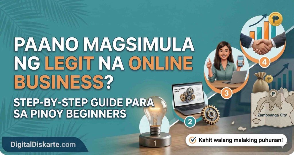 Filipino entrepreneur working from home on a laptop building an online business in the Philippines