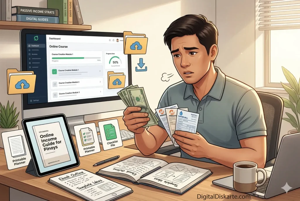 Filipino worker struggling to save money while managing monthly bills and expenses