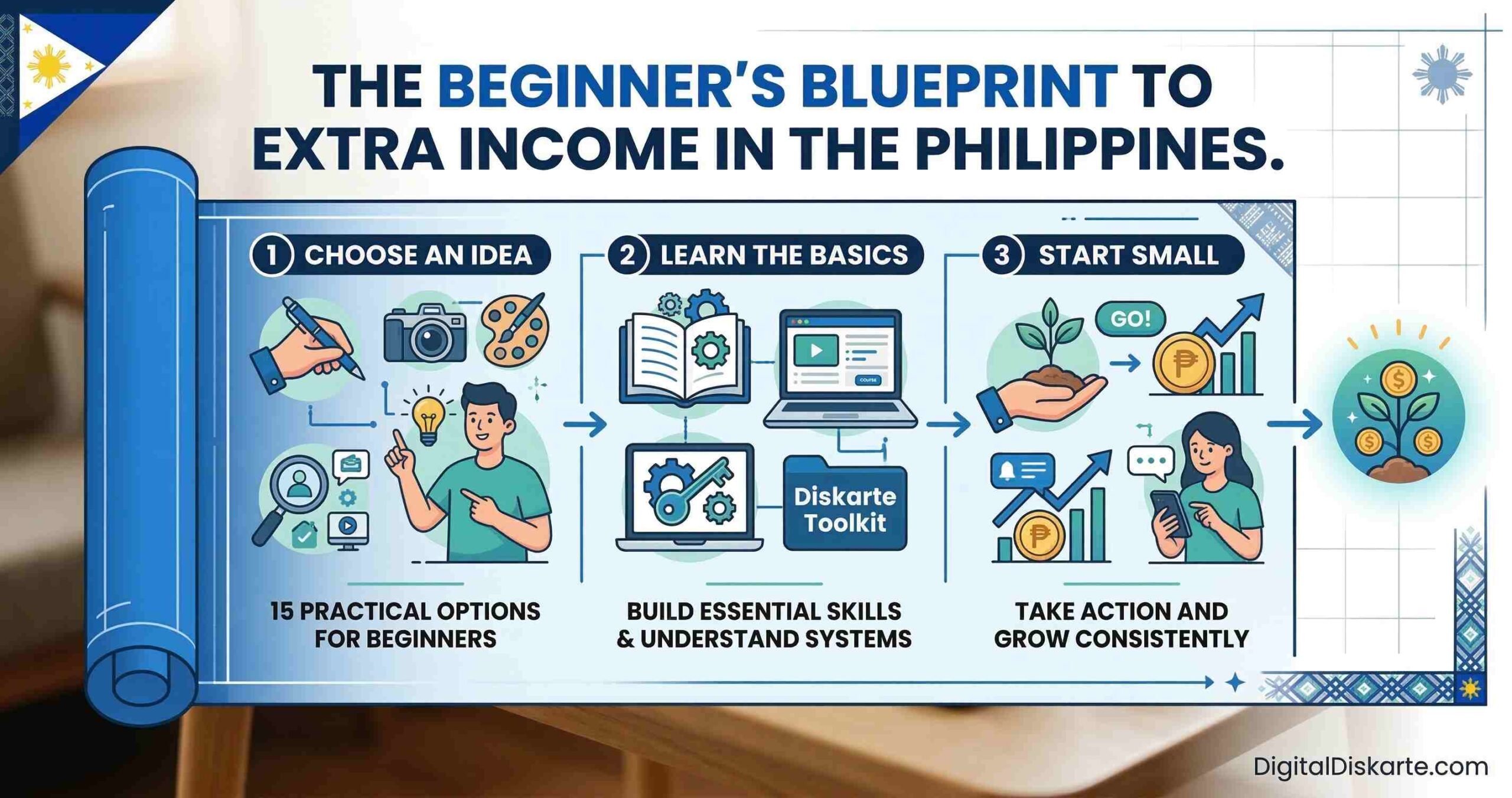 Practical side hustles in the Philippines for beginners working from home